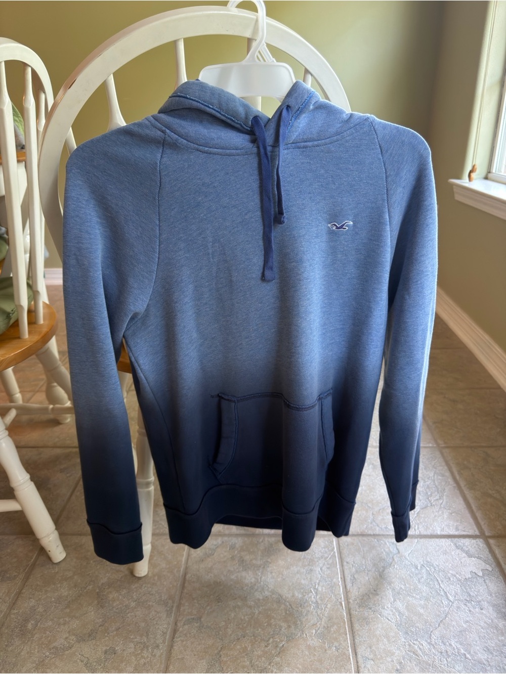 Hollister blue ombré hoodie